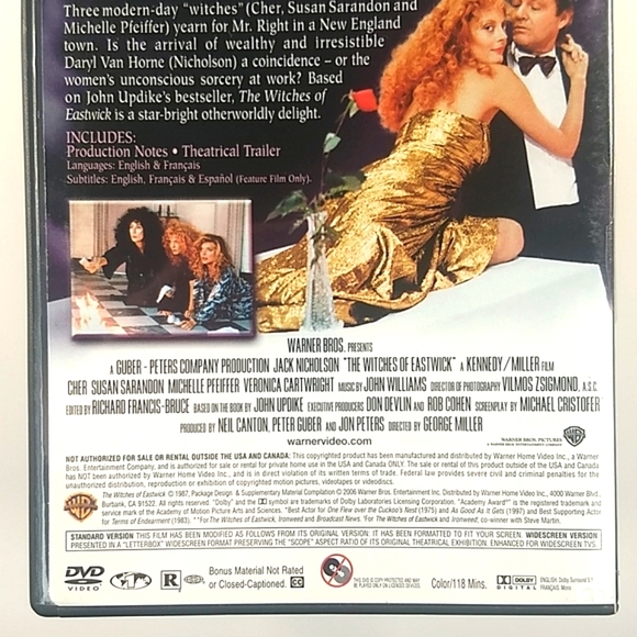 The Witches of Eastwick DVD - Picture 5 of 12